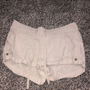 Off white colored shorts, size: small